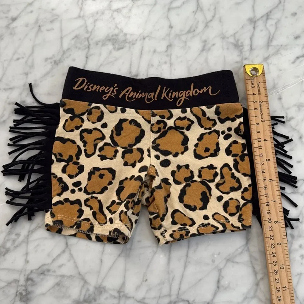 Disney's Animal Kingdom girls shorts fringe Sz XXS 4/5T